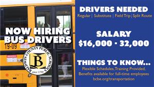 Now Hiring Bus Drivers